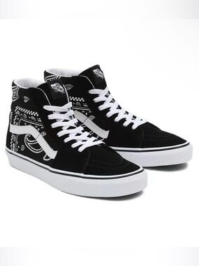 Vans Sk8-Hi Peace Paisley Black/True White High-Top Sneakers